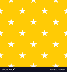 Seamless Pattern With Stars On Yellow Background